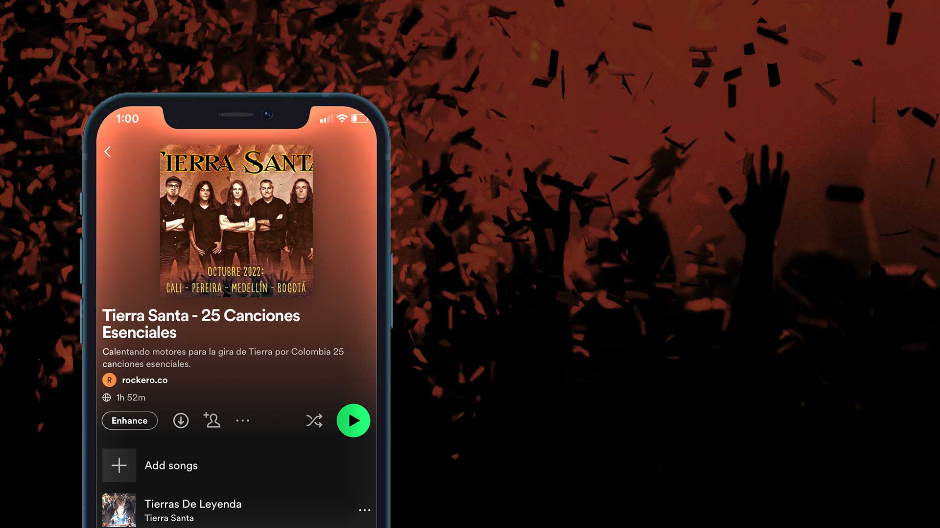 background of playlist